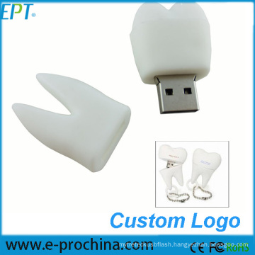 Customized Logo PVC Tooth Memory Disk USB Flash Drive (EG067)